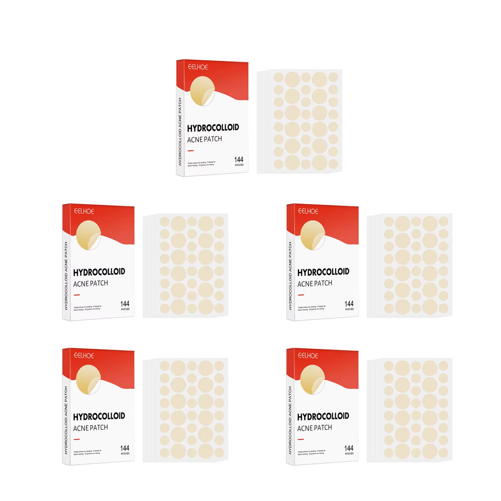 Hydrocolloid Acne Patches 2 Sizes Invisible Makeup-Friendly Pore Care Acne Pimple Patch Breathable for Comedones Treatment