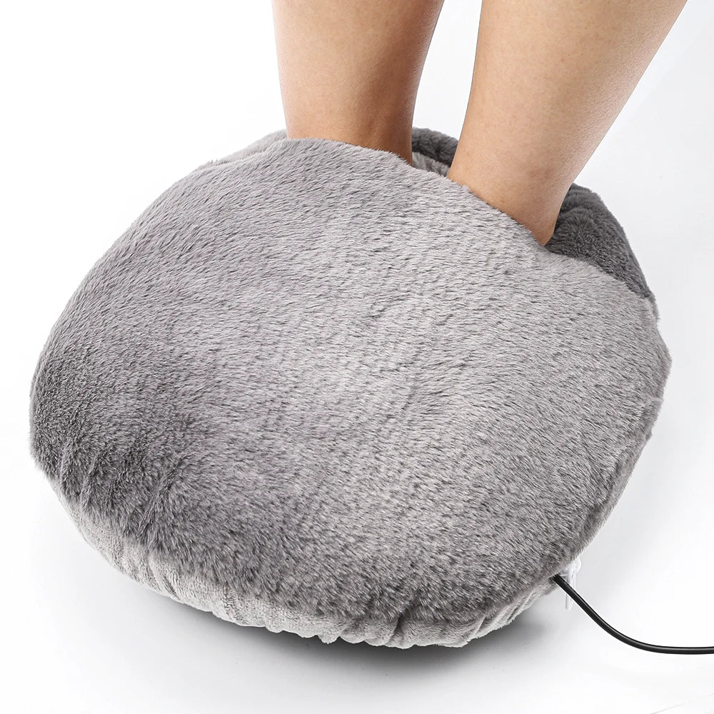 Winter Electric Foot Heating Pad USB Charging Soft Plush Washable Foot Warmer Heater Improve Sleeping Household Foot Warming Mat