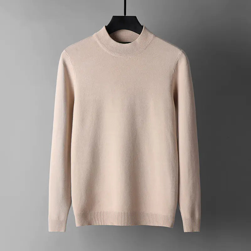 Gradient Ombre Half High Neck Pullover Sweater Winter 2025