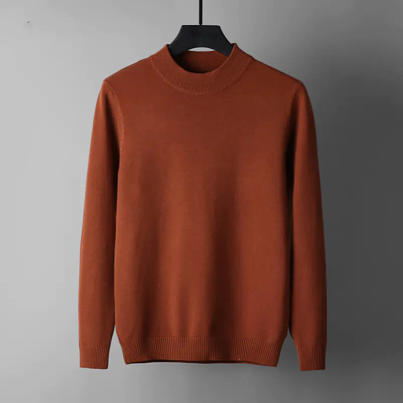 Gradient Ombre Half High Neck Pullover Sweater Winter 2025