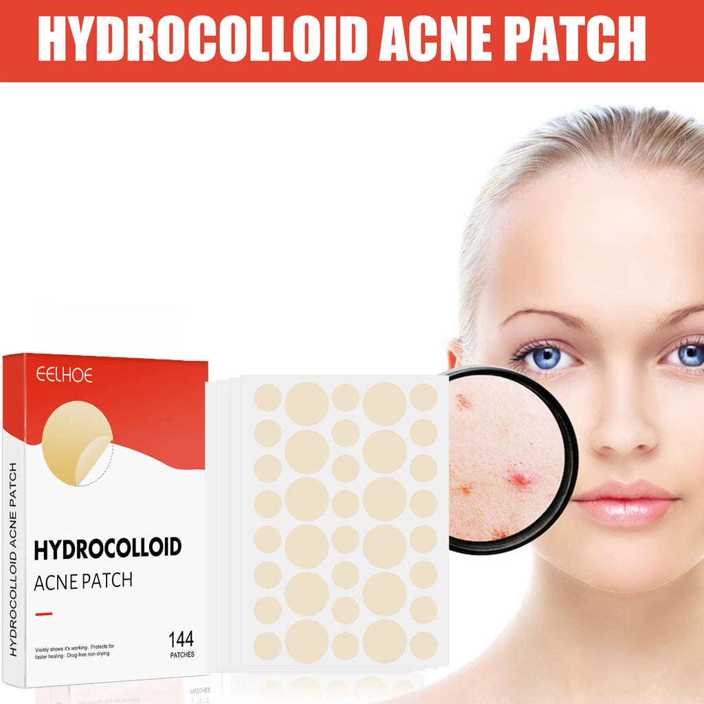 Hydrocolloid Acne Patches 2 Sizes Invisible Makeup-Friendly Pore Care Acne Pimple Patch Breathable for Comedones Treatment