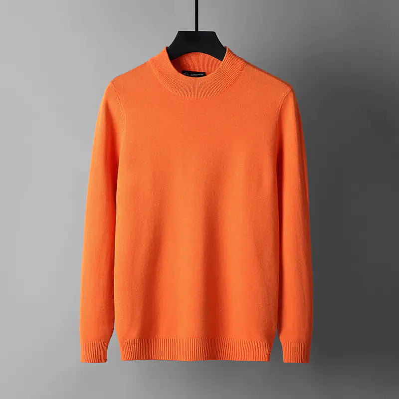 Gradient Ombre Half High Neck Pullover Sweater Winter 2025