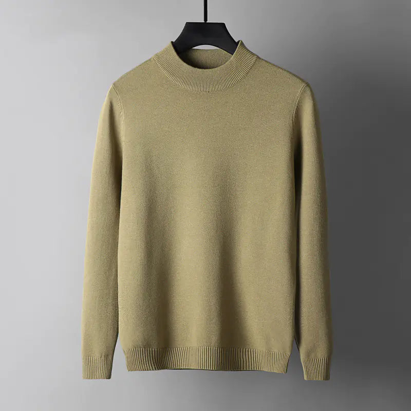 Gradient Ombre Half High Neck Pullover Sweater Winter 2025